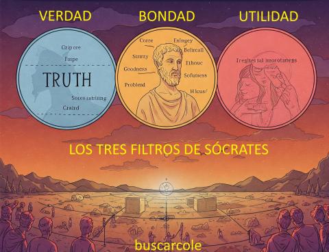 Imagen con tres palabras: verdad, bondad, utilidad