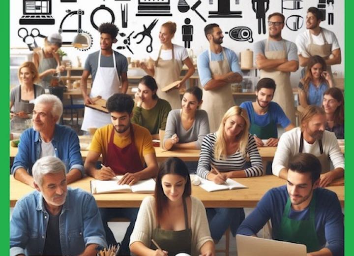 clase de chicos y chicas formación profesional