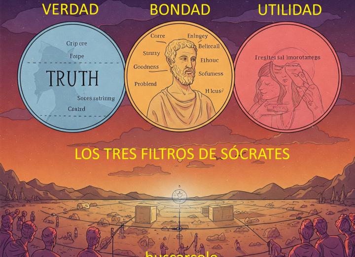 Imagen con tres palabras: verdad, bondad, utilidad